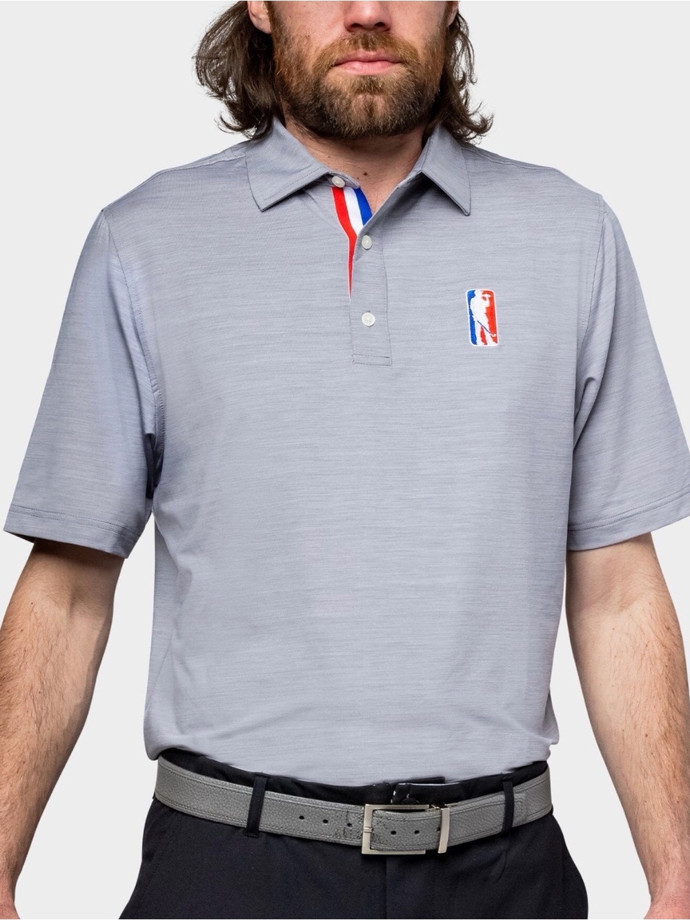 USAG U Suck At Golf Amateur Golf Tour Polo Shirt Gray XL NWT Performance Golf
